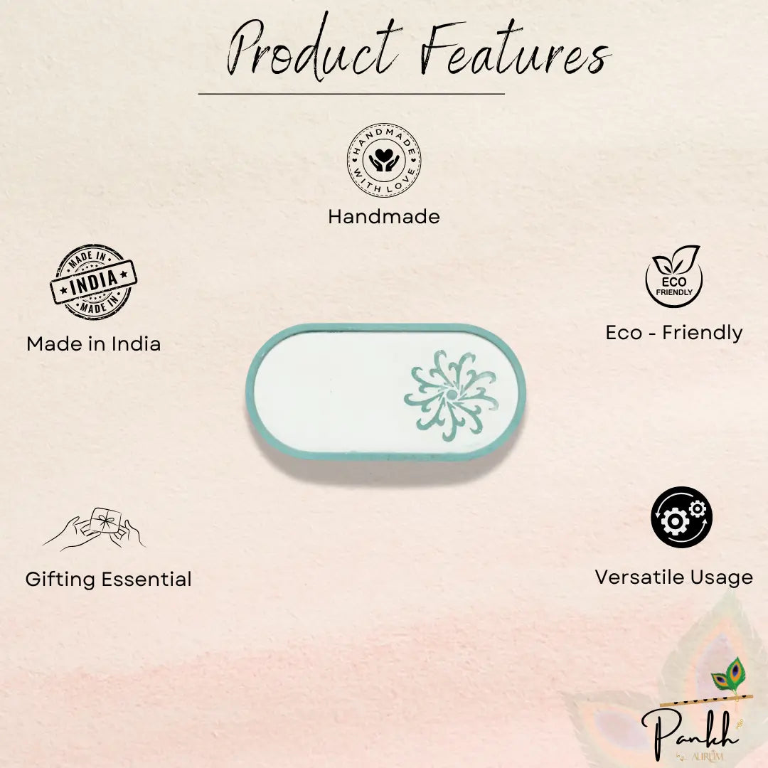 Etagere Grande Coloured: Artisanal Engraved Tray