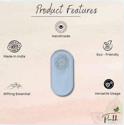 Etagere Grande White: Minimalistic Engraved Tray