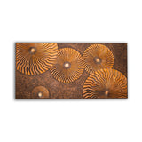 Orbis Artistic Mural Wall Art | 8ft x 4ft Engineered Stone Panel | Handcrafted Abstract Design for Entryway, Foyer & Living Room | Statement Wall Décor |